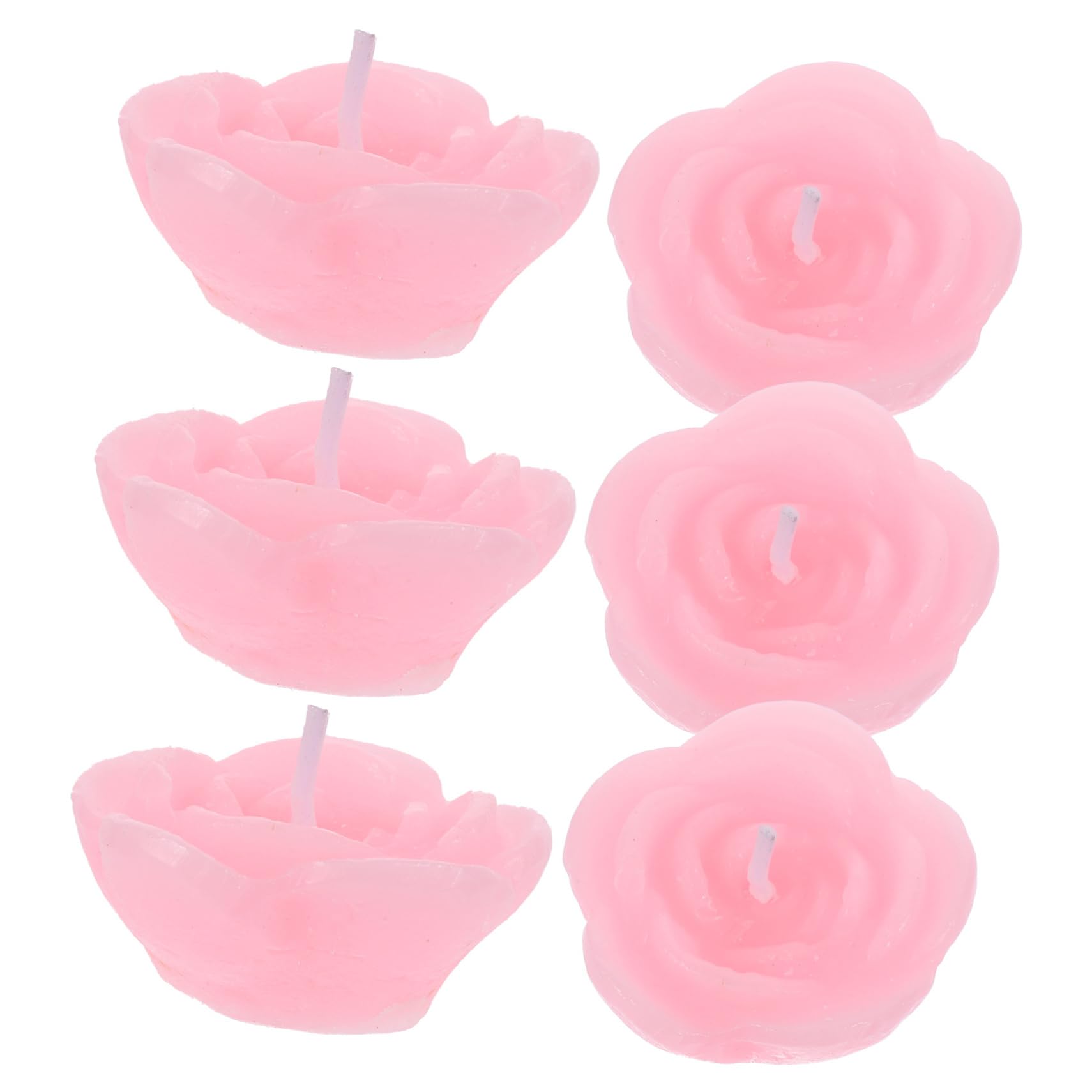 Zerodeko 18pezzi Candele Galleggianti Rosa Per Decorazioni Nuziali e Feste Candele Fluttuanti Aromatiche Per Atmosfere Romantiche e Arredamento Domestico