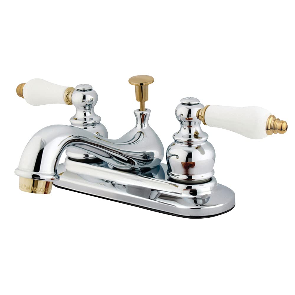 Robinet de toilette en laiton chromé pour lave-mains compact KB601B