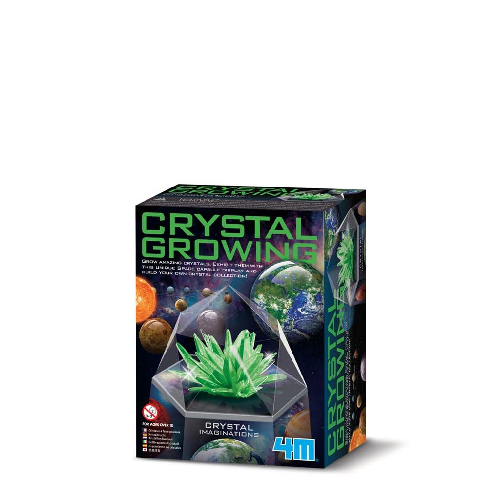 4M Crystal Imaginations Crystal Growing Kit Green, for Children ages 10+