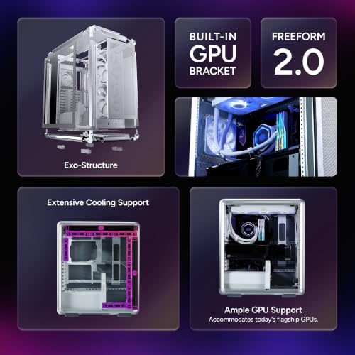 Image of Cooler Master MasterFrame 500 Mesh Silver ARGB Aluminum ATX Mid-Tower PC Case + V4 Alpha 3DHP CPU Air Cooler High Airflow Bundle