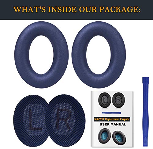 Professional Replacement Ear Pads Cushions, Earpads Compatible with Bose QuietComfort 35 (Bose QC35) and Quiet Comfort 35 II (Bose QC35 II) Over-Ear Headphones (Midnight Blue) - Thumbnail 7