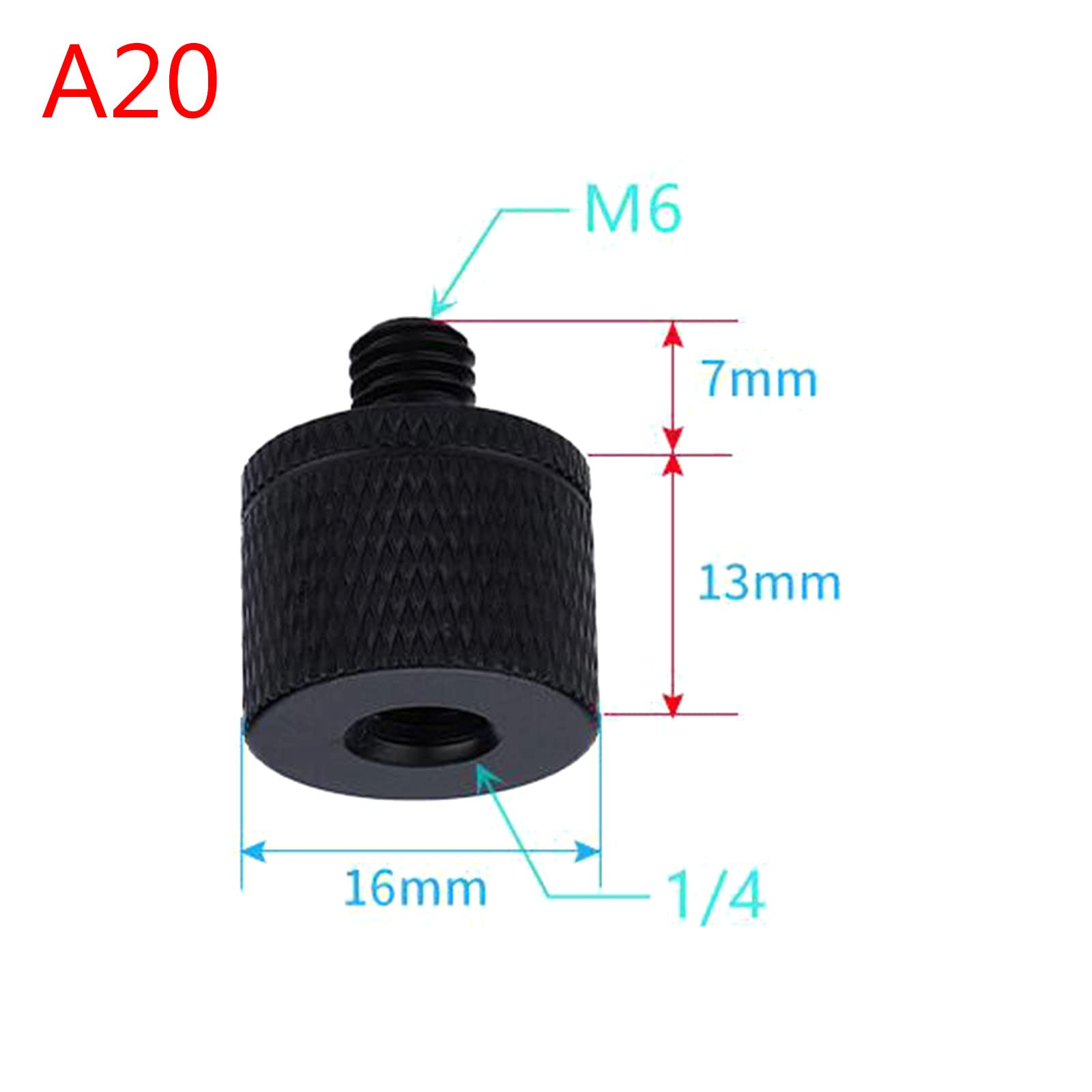 4 Adattatori Vite 1/4 Per Treppiedi - In Lega Di Alluminio Per Fotocamere, Luci E Accessori - Foto 5