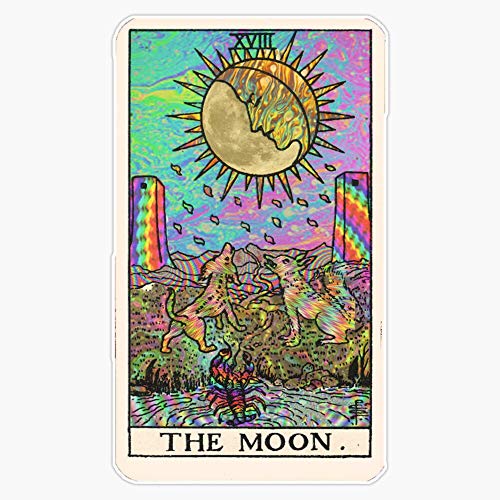 Psychadelic Tarot- The Moon Vinyl Waterproof Sticker Decal Car Laptop Wall Window Bumper Sticker 5