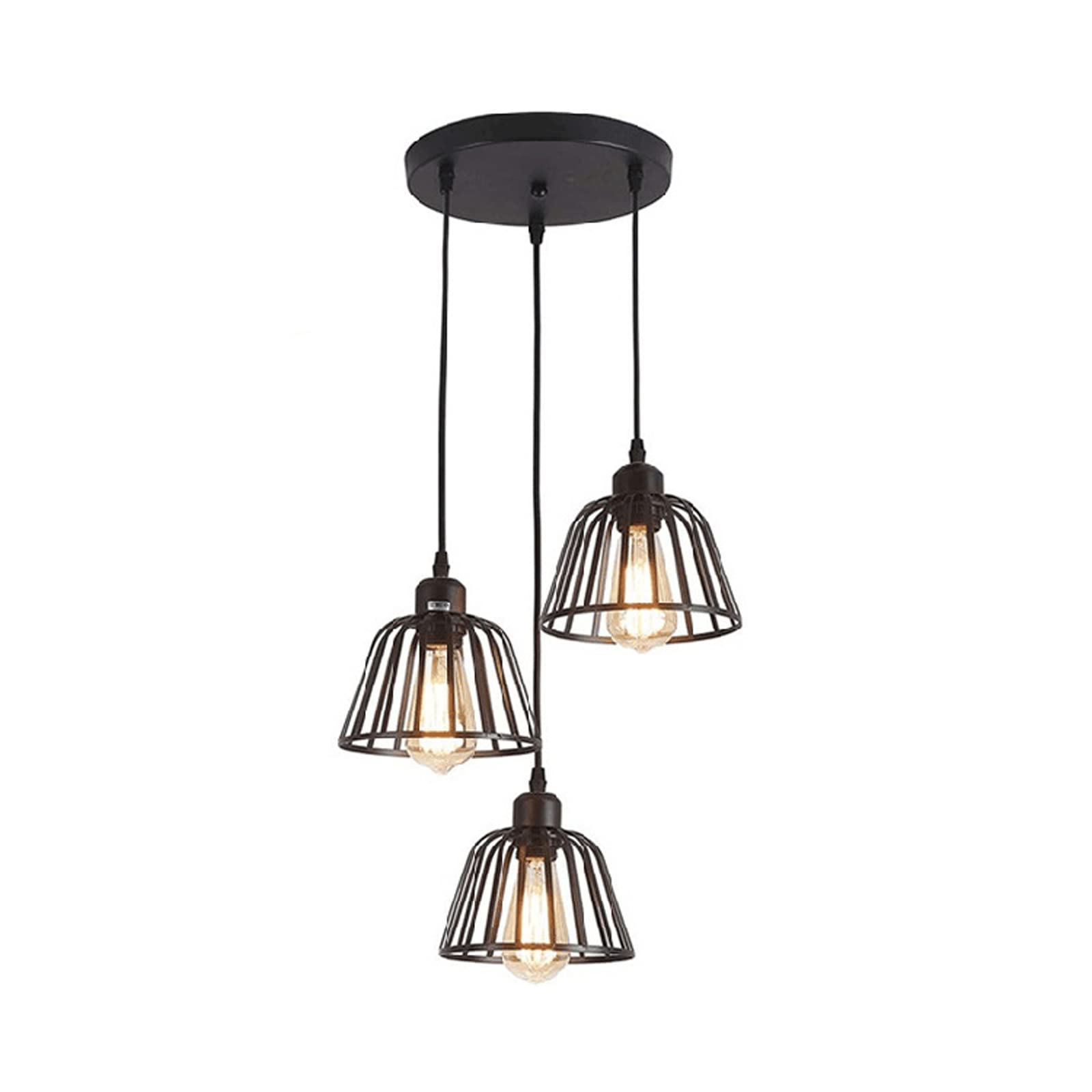 Plafonnier encastré cage en métal pour éclairage de cuisine moderne