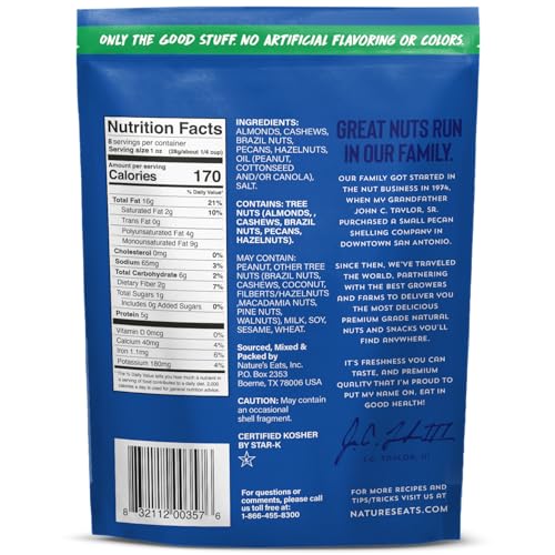 Nature's Eats Deluxe Mixed Nuts, Almonds, Cashews, Peanuts & More - 8 oz (Pack of 2) image 5