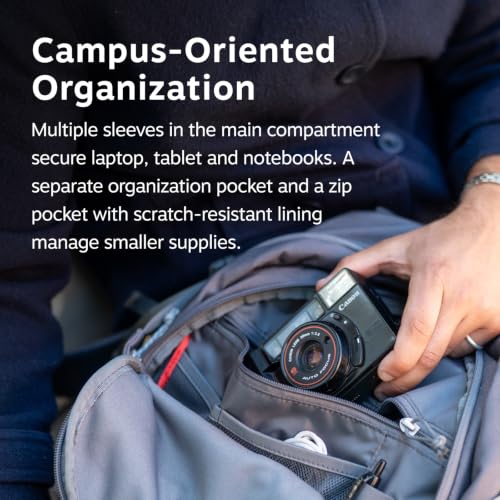 Image of Osprey Axis Laptop Backpack - Sleek Everyday Pack with Laptop Sleeve, Water Bottle Pockets & Compression Straps