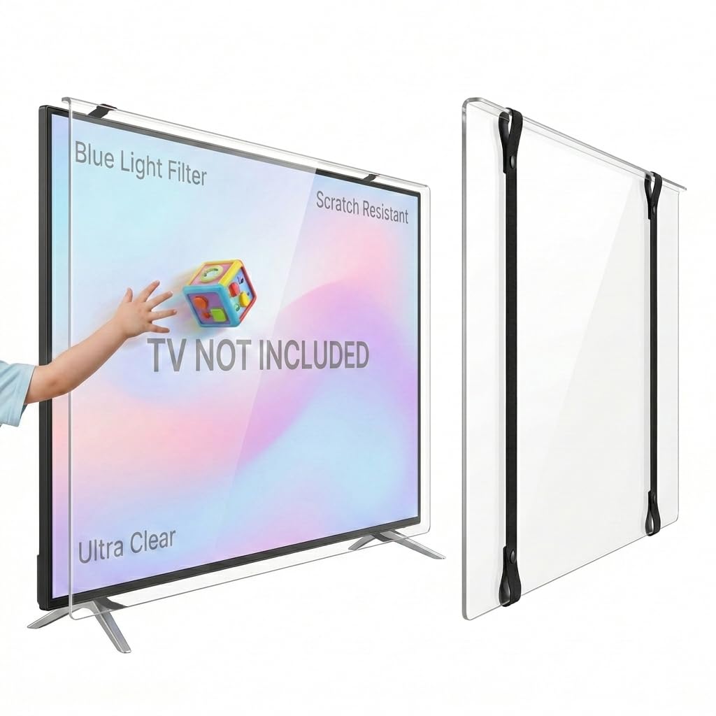 Protezione schermo TV Guard 100 pulgate Luce blu resistente ai raggi ultra trasparente 65 Inches