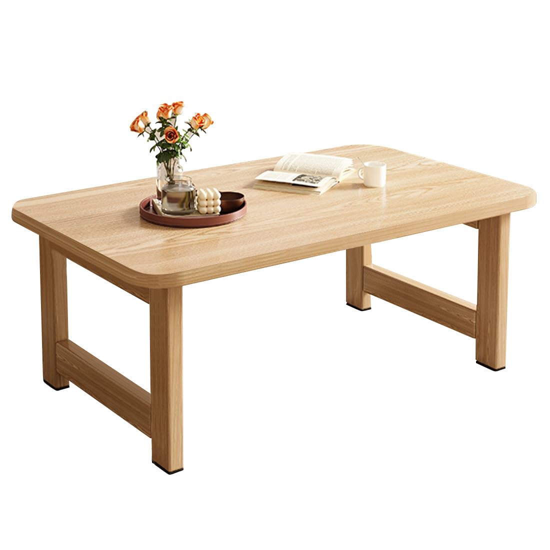 Amazon | SAQIANRE ローテーブル 大きめ 木製 リビングテーブル