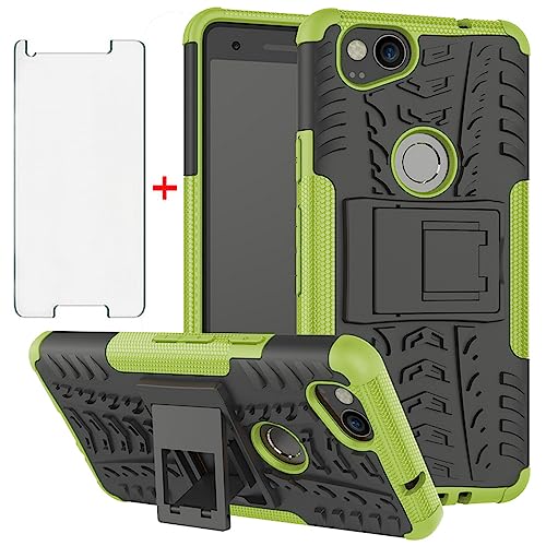 Asuwish Google Pixel 2 Case with Tempered Glass & Kickstand