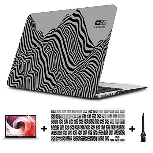 MacBook Air Laptop Cover Beautiful Natural Mountain Range Plastic Hard Shell Compatible Mac Air 11" Pro 13" 15" MacBook Air Case A1466 Protection for MacBook 2016-2019 Version