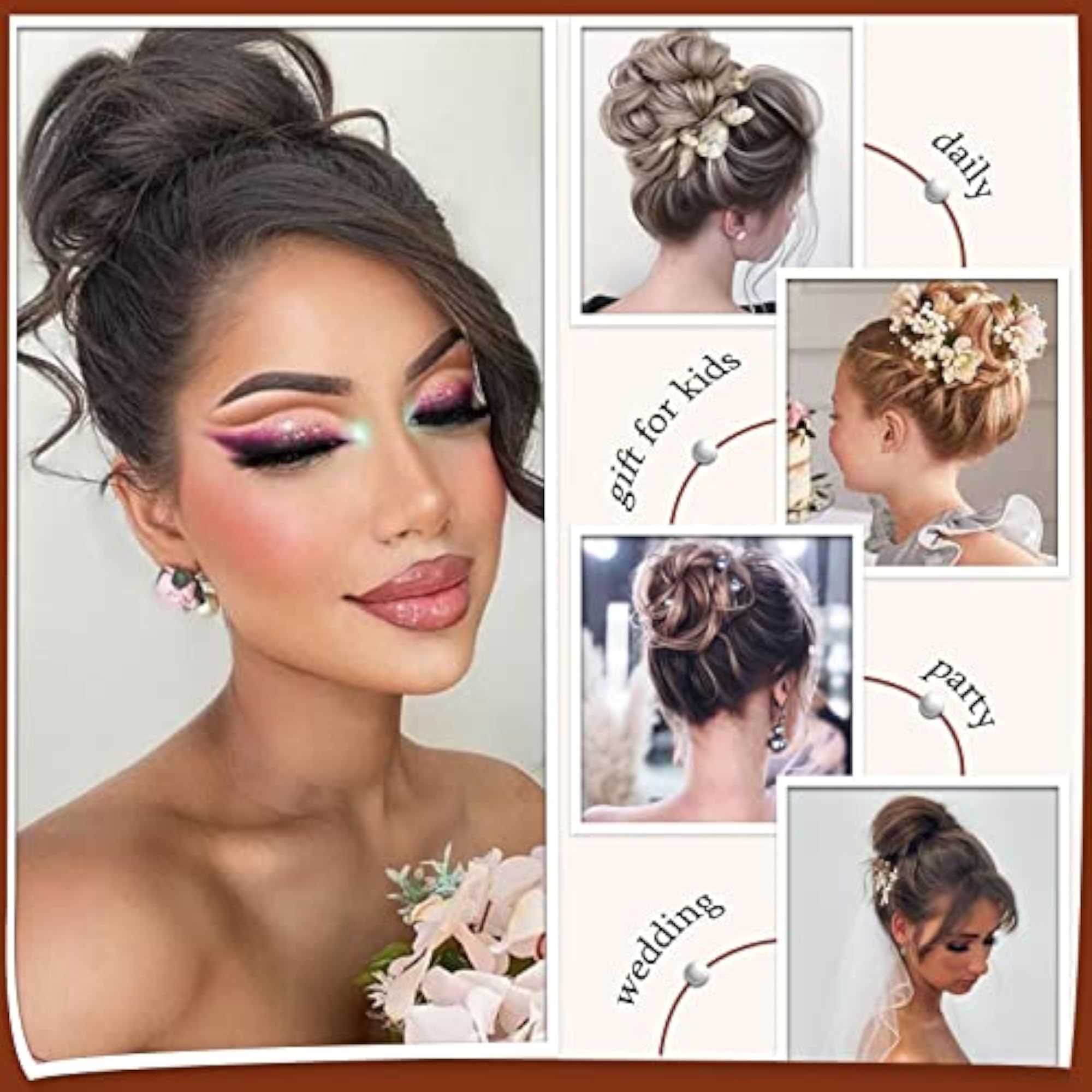 Women's Wavy Curly Claw Clip Messy Bun Hair Piece