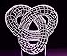 Produktbild 3D Nachtlicht Spirale dreidimensionale Muster bunte Farbwechsel Fernbedienung Schreibtischlampe USB-Ladelampe Riss Basis Tischlampe Nachtlicht Geschenk Lampe Dekoration Lampe