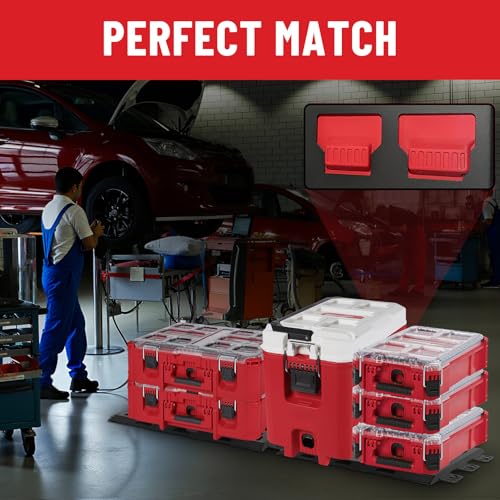 BYERN AUTO Packout Mounting Plate Compatible with Milwaukee Packout Toolboxes System, Mounting Plate with Anti-Rust Powder, Mounting Base Accessories for Tool Storage and Organization System(1 pcs) - Image 2