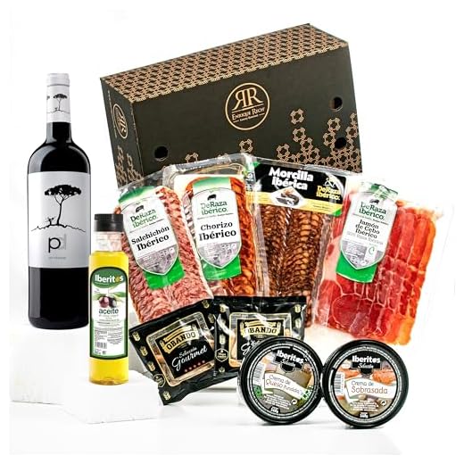 ENRIQUE RECH - Cesta Gourmet para Regalar – Lote Embutidos Ibericos - Cremas de Queso y Sobrasada – Picos Artesanos – Vino Tinto y Aceite Oliva Virgen Extra - Cesta Regalo