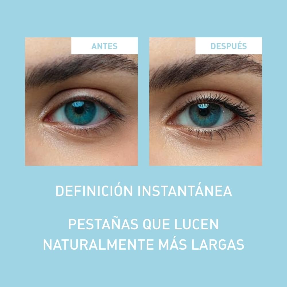 Talika Lipocils Mascara Water-Resistant Negro | Máscara de Pestañas con Complejo Botánico | Estimula el Crecimiento y Aporta Volumen Definido | Resistente al Agua | 1 x 8.5 ml