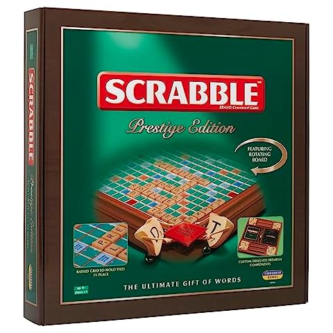 Scrabble Prestige Edition with Rotating Board Cover