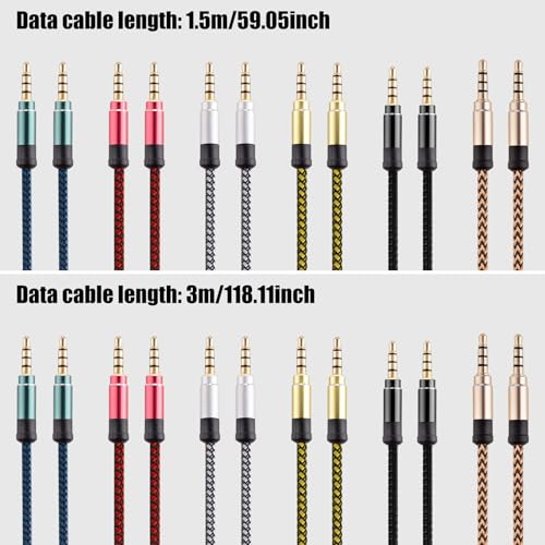 Cable estéreo 3.5mm a 3.5mm Nylon Trenzado 1.5m miniatura 5