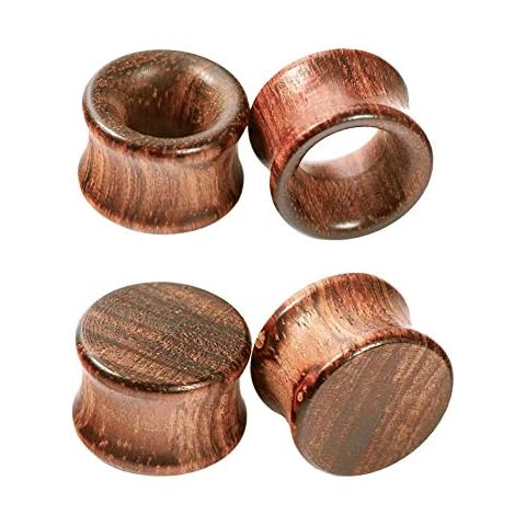 Crdifu Wood Ear Plugs Double Flare Set Cover
