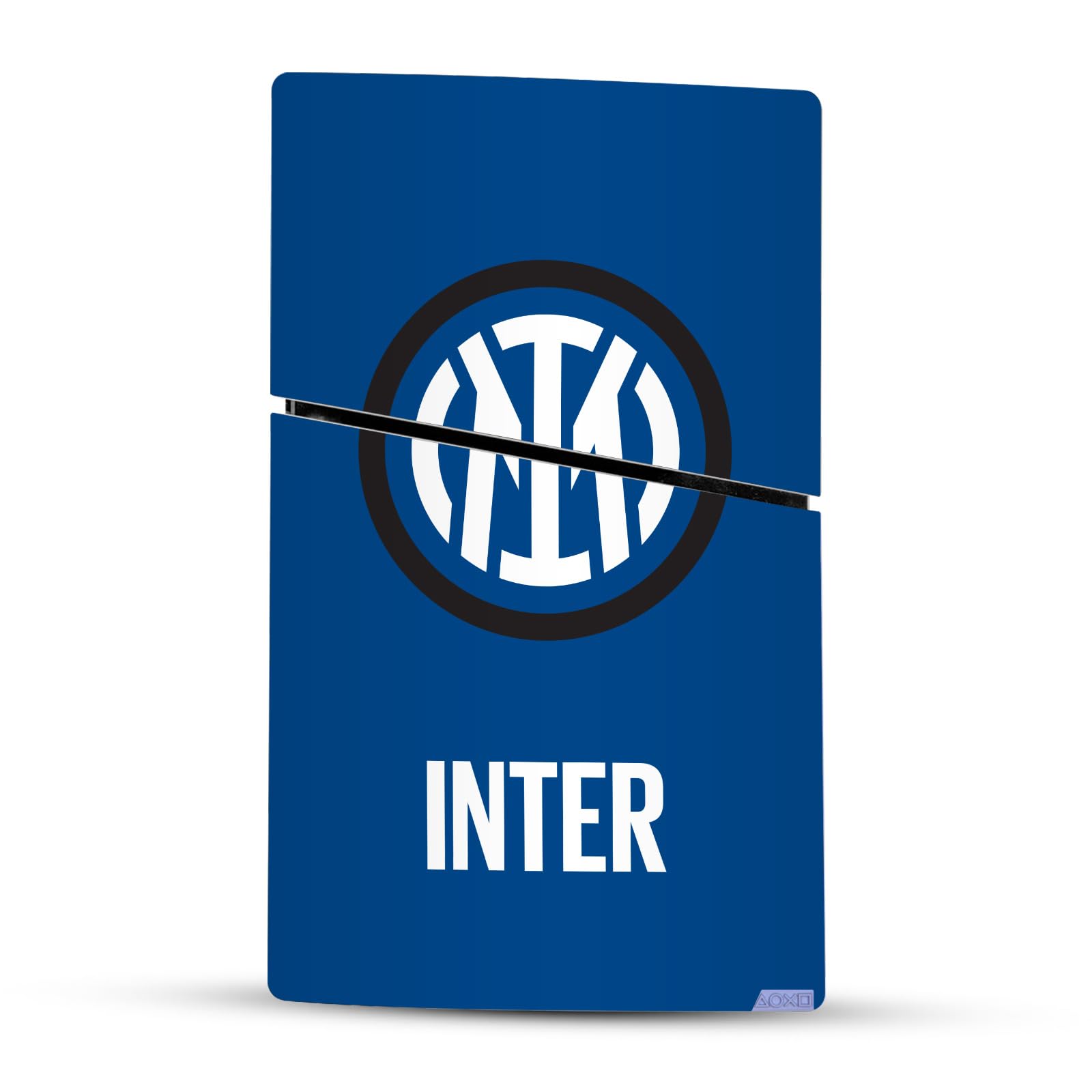 Head Case Designs Offizielle Inter Milan Logo Abzeichen Vinyl Haut Gaming Aufkleber kompatibel mit Sony PlayStation 5 PS5 Slim Digital Edition Console & DualSense Controller