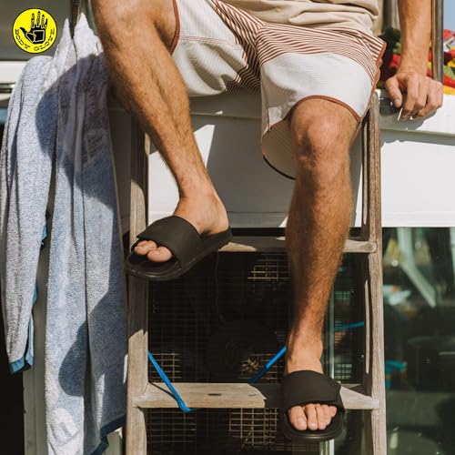 Image of Body Glove Men's Slides, Cushioned Slide-on Sandal Slippers with Padded Adjustable Strap