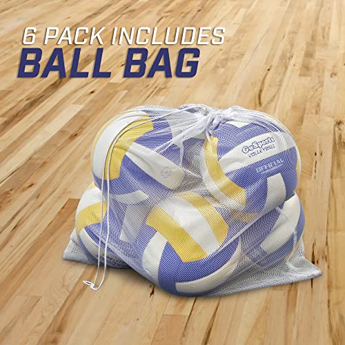 Ballon de volley en cuir synthétique qui ne se dégonfle pas avec pompe