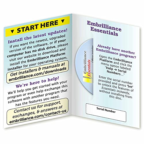 image for Embrilliance Essentials, Embroidery Software for Mac & PC