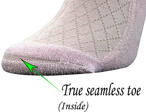 Yomandamor Women's 4 Pairs Non-binding Knee-Hi Boot Socks with Seamless Toe4