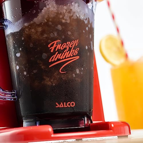 Salco Slush-Ice-Maker Slush-Eis-Maschine, 2 Betriebs-Modi für grobes und feines Eis, Retro-Design,15Watt, inkl. 1-Liter-Krug – Bild 4