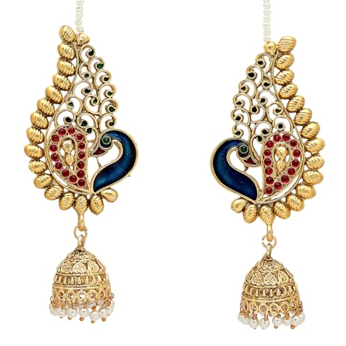 Image of Shining Diva Fashion Ear Cuff Earrings for Women Stylish Traditional Fancy Jhumki Jhumka (17013er)
