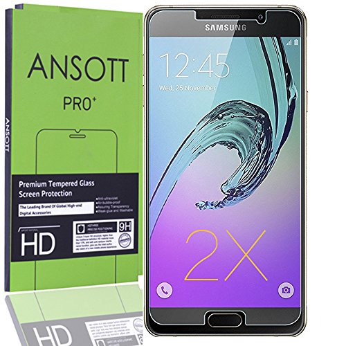 (2 Pack) Galaxy Note 5 Screen Protector, ANSOTT Premium Tempered Glass 0.26mm Anti-scratch,Bubble Free,Explosion-proof ,Pressure-resistant 9h Hardness Screen Protector for Samsung Galaxy Note 5