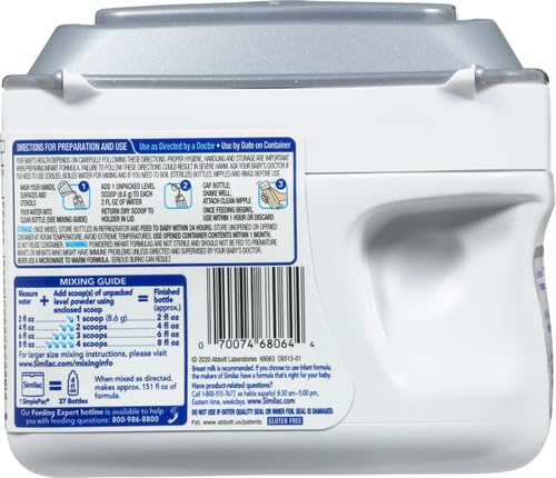 Image of Similac 360 Total Care Infant Formula, Has 5 HMO Prebiotics, Our Closest Formula to Breast Milk, Baby Formula Powder, 20.6-oz Tub (Pack of 4)