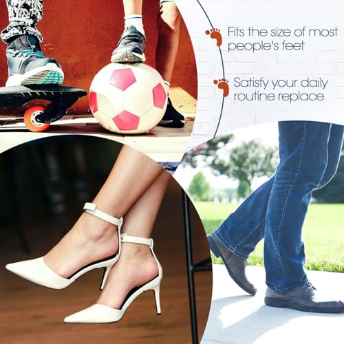 Image of Syhood 20 Pieces Metatarsal Felt Pads Foot Insert Pads Ball of Cushion for Pain Relief Forefoot and Sole Adhesive Accessories for Men and Women 1 /4 Inch Thick(Oval,Nude Color,Wool Felt)