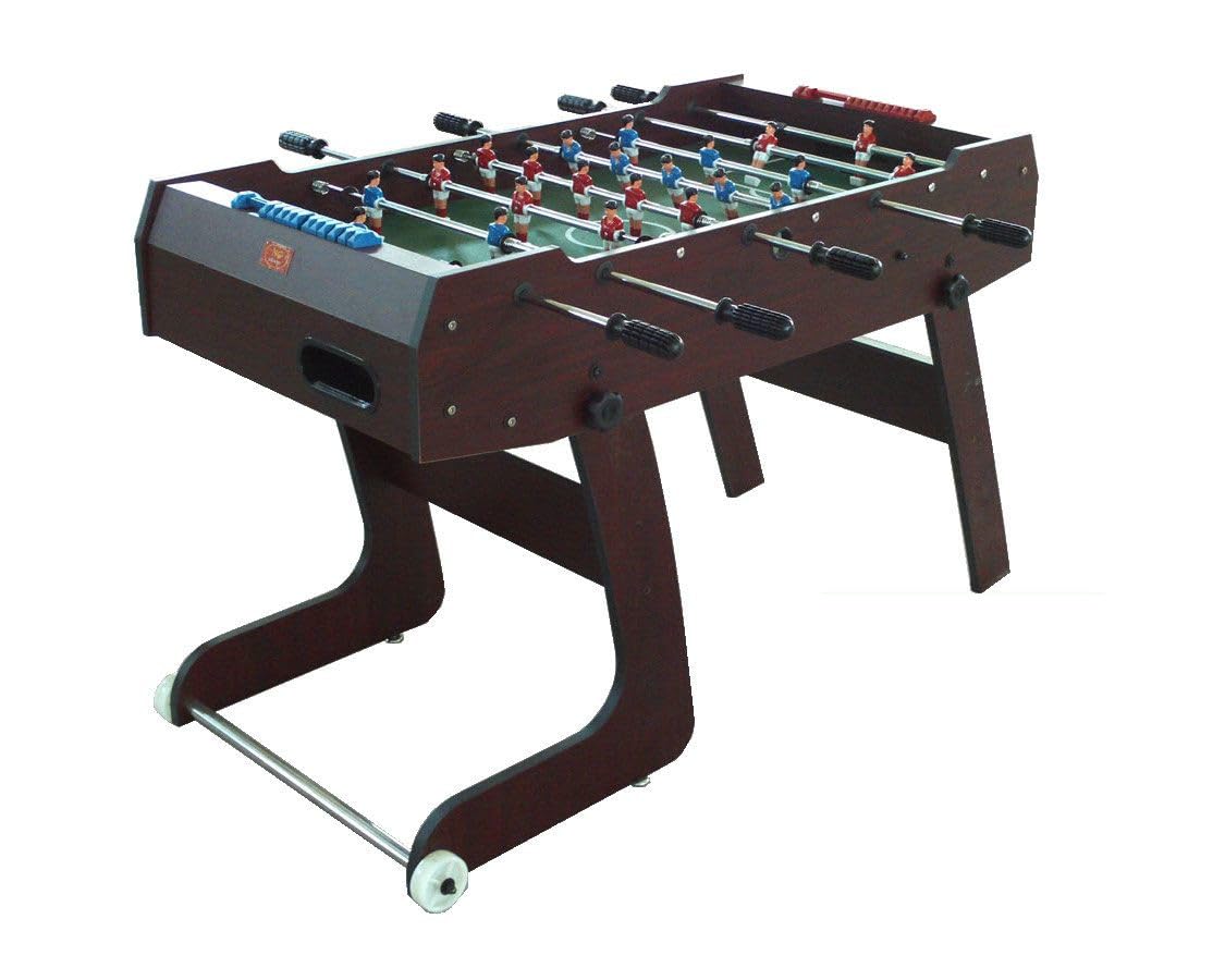 Calcio Balilla Celtic Pieghevole Salvaspazio - Disponibile con Aste Uscenti o Telescopiche, Tavolo da Gioco per Casa, Sicuro e Stabile con Ruote e Regolatori di Livello