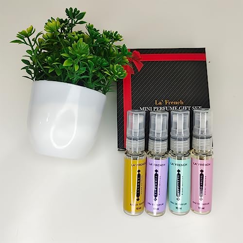 Image of La French Niche Edition Luxury Perfume Gift Set 4x10 ML | Extra Long Lasting Fragrance Scent | Euphoria | Mood Swing | Happiness | Invoke | Gift Set for Men & Women