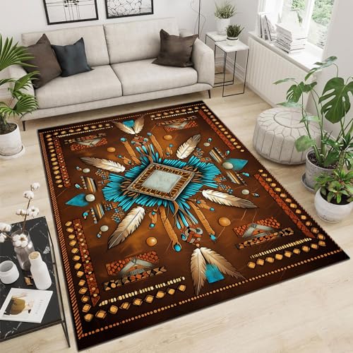 Tapete decorativo rectangular 3ft x 4ft sin pelusa miniatura 2