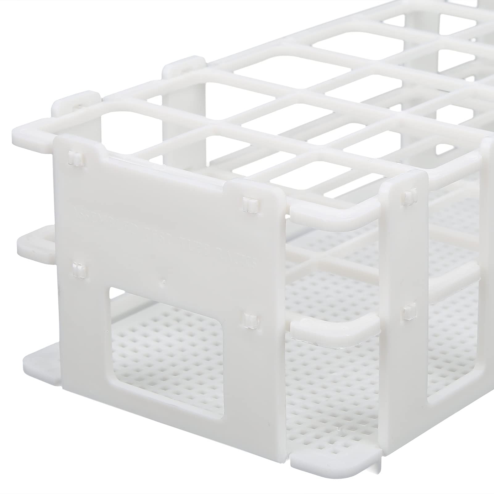 Gradilla para Tubos de Ensayo 30 mm x 21 Orificios Plástico Desmontable Laboratorio