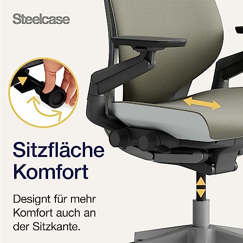 Steelcase Ergonomischer Bürostuhl: Gesture, 360°-Armlehnen, Trüffel – Ansicht 7