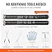 VEVOR Garage Door Torsion Springs, Pair of 0.207 x 2 x 22inch, 16000 Cycles, Garage Door Springs with Non-Slip Winding Bars, Gloves and Mounting Wrench, Electrophoresis Coated for Replacement
