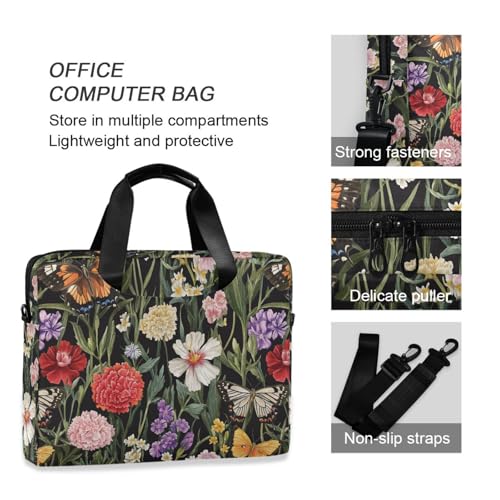 Funda para Laptop 15.6 pulg con Asa y Correa Negro miniatura 6