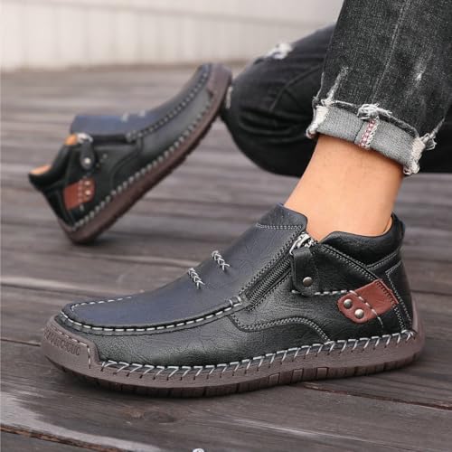 Men's Loafers Slip-On Casual Shoes Soft Flat Sole Comfortable Driving Office Shoe4