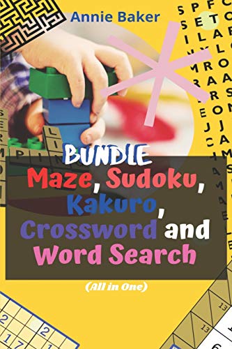 Bundle of Maze, Sudoku, Kakuro, Crossword and Word Search (All in One): The Fun and Relaxing Activity Book to Stay Alert, Sharp, Unwind and Relax image 3