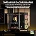 CORSAIR AIR 5400 RS-R ARGB Triple-Chamber Mid-Tower Panoramic PC Case – 3X Pre-Installed Reverse-Rotor RS120-R ARGB Fans, Low-Noise, High Airflow Ducts, Reverse Motherboard Support – Black