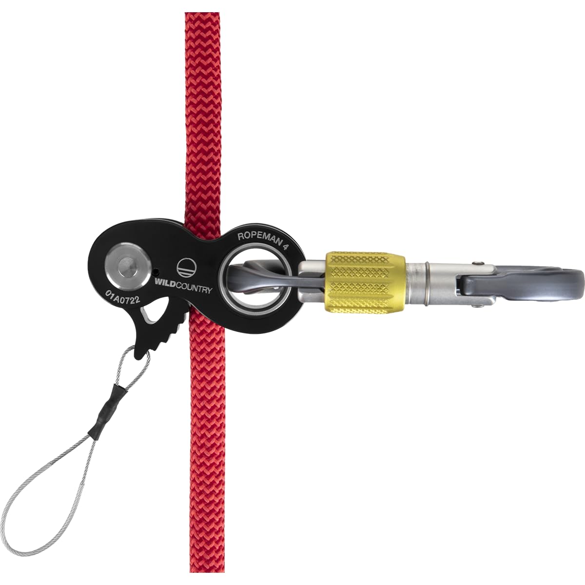 Wild Country Ropeman 4 Ascender - Lightweight Rope Clamp for Climbing, Hunting, Tree Climbing, & Rigging - Black - One Size