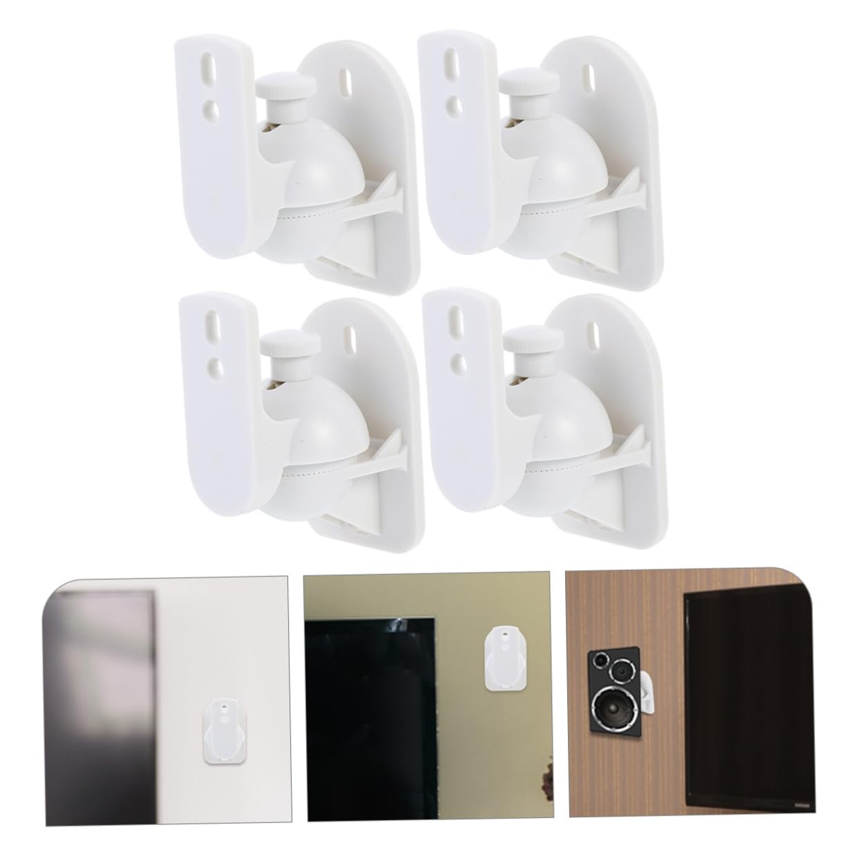 UPKOCH 4piezas Soportes Giratorios De Pared Para Altavoces Soporte Ajustable Carga Pesada Resistente
