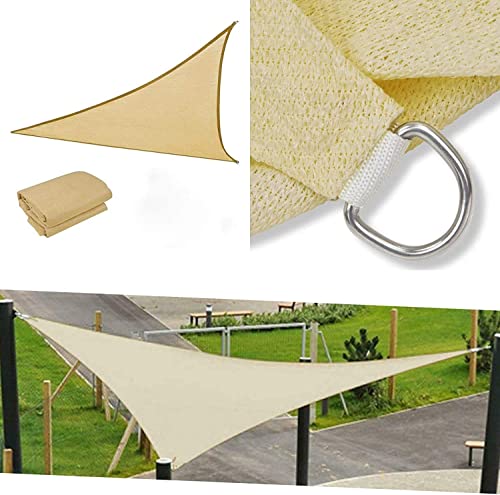 Copper Top - Heavy Duty Triangle Sun Shade Sail for Garden Patios Decks Pools Hot Tubs Party...