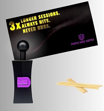 Purple Rose Supply Pre Roll Machine | Cone Roller & Filler - Extends Cone Burn 3x, Money Saver | Even Burn, No Runs, Amazing Airflow | Works with any 1 1/4 Cones | 3-Step Process Compress, Cure, Roll