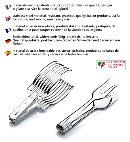 ZASEVES CREAZIONI i Colori nel Cuore - Cut and serve, Roast Tongs with Roasted Servi Tongs, Italian Products - Image 2