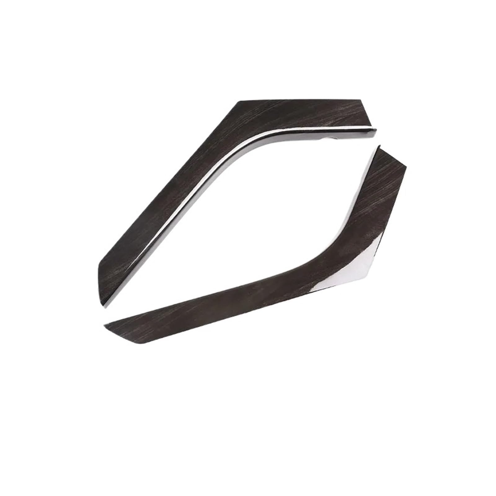 Degcaus Black Wood Grain For Range For Evoque 2012-2018 Abs Carbon Fiber Silver Car Center Control Side Trim Strip Sticker Center Console Trim(Black Wood Grain)