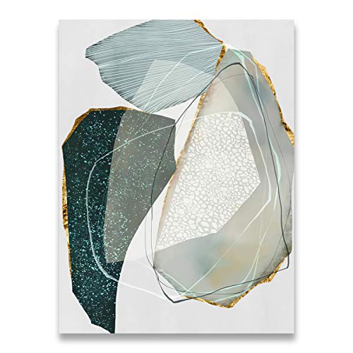 Peinture affiche impression giclée abstrait vert 60x80