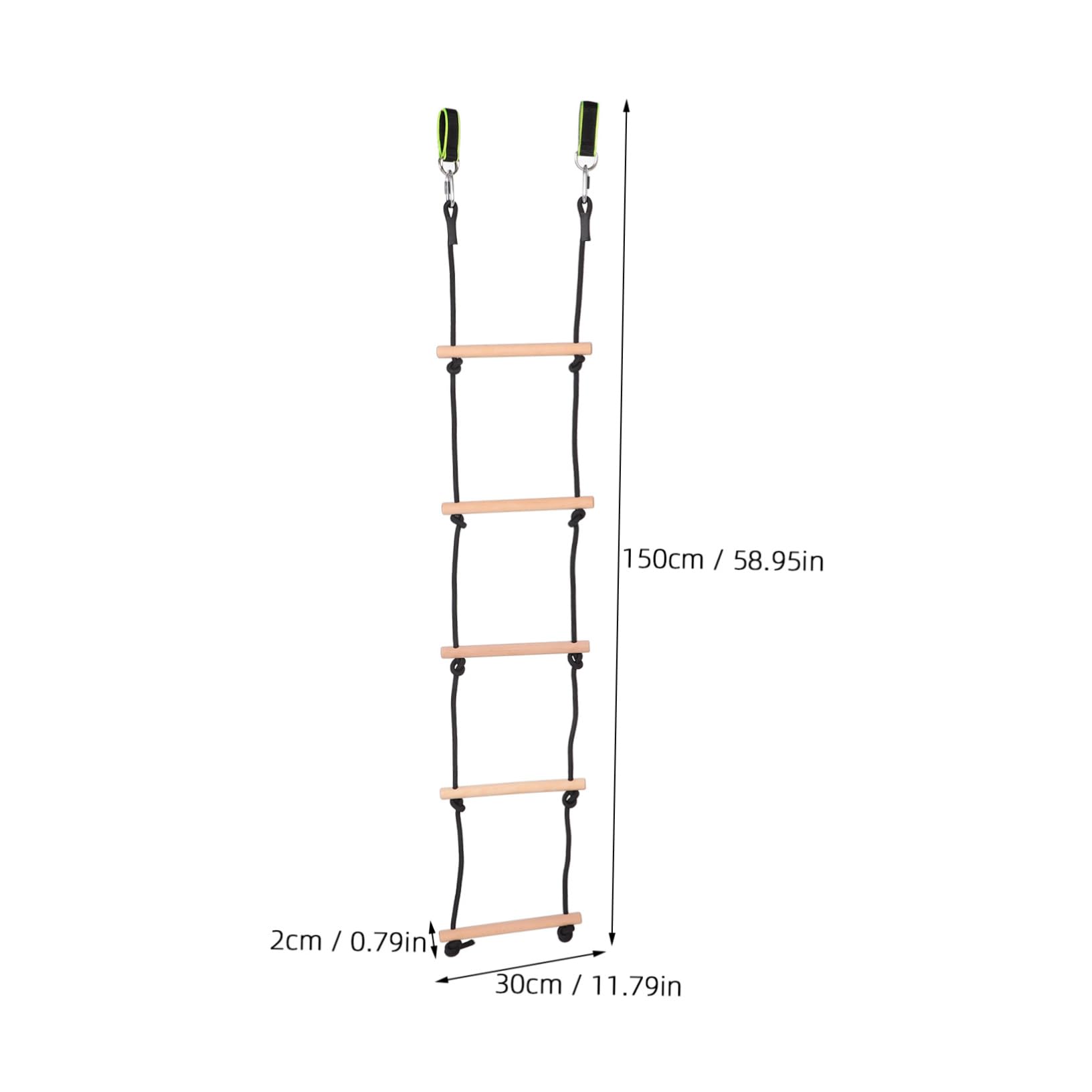 Toyvian Climbing Rope Swing Wooden Climbing Ladder for Children Accessories Boys and Girls